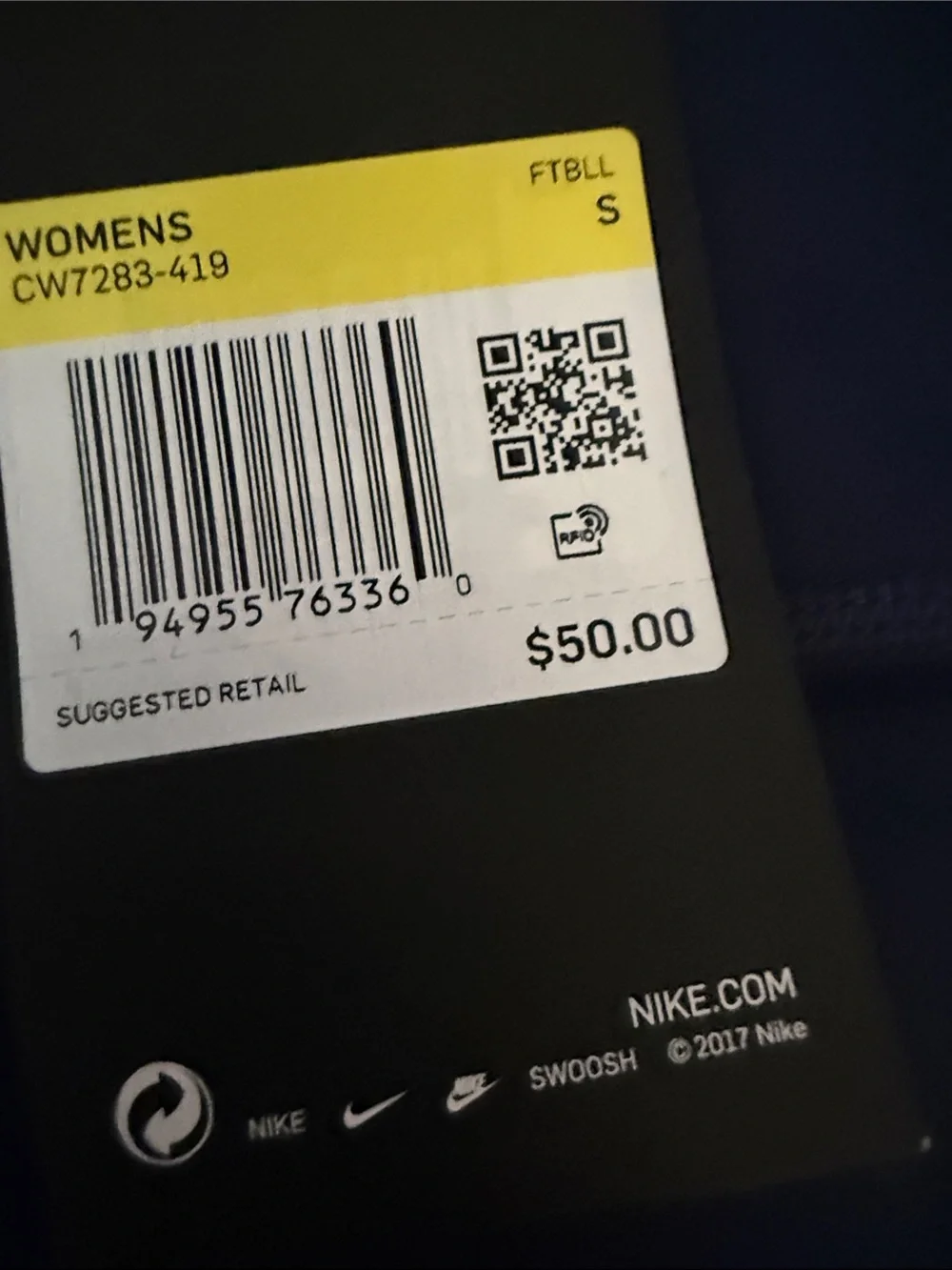 Nike Navy Performance Leggings
